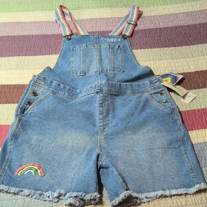 Target Denim Rainbow Overalls